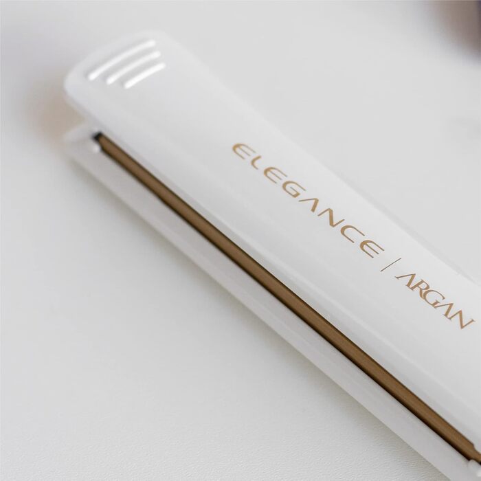 Випрямляч для волосся Gama Italy Professional Elegance Argan з аргановою олією, 150-230°C, білий