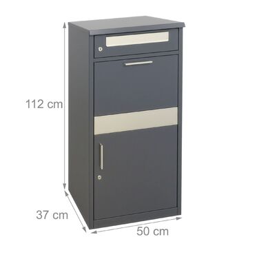 Скринька для листів Relaxdays з відділенням для пакунків