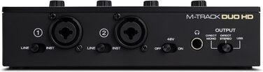 Аудіоінтерфейс M-Audio M-Track Duo для запису, стрімінгу та подкастів - 2 XLR/Line входи, 192kHz, з програмним забезпеченням