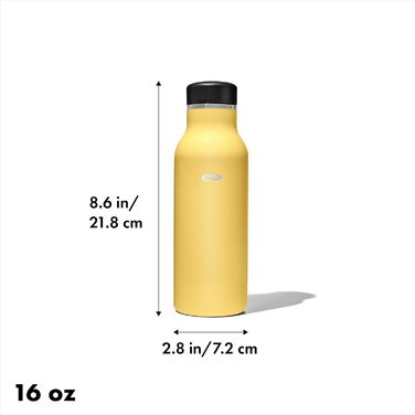 Термофляга OXO Strive, 473 мл, Citrin - ізольована, звичайний кришкою