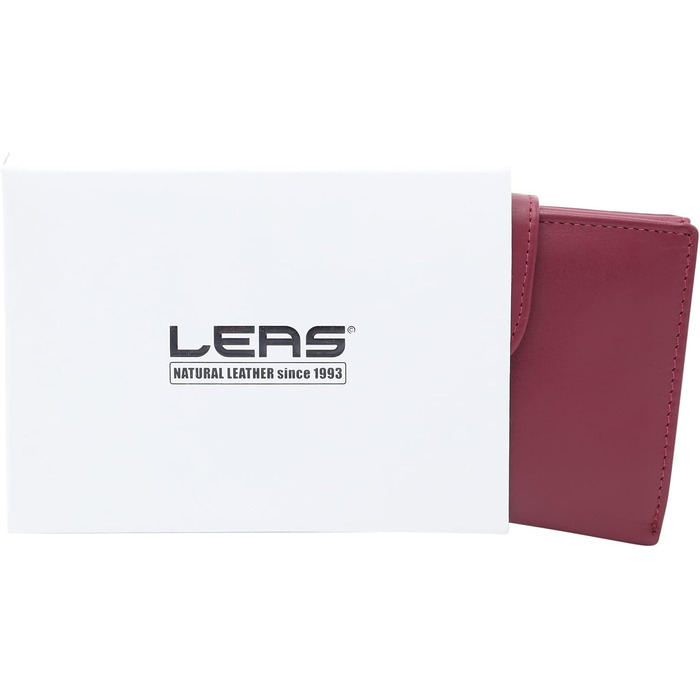 Гаманець LEAS Special Edition шкіряний 12,5х9см червоний