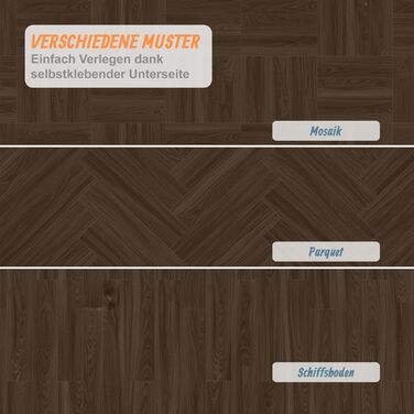 Вініловий підлоговий декор Relaxdays з самоклеючою основою та дизайном під дерево