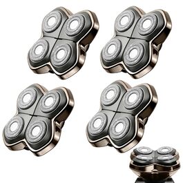 Запасні леза для електричної бритви Skull Shaver Carver PRO (4 шт.) — гіпоалергенні змінні голівки для гоління голови, чоловічі та жіночі