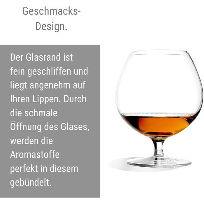 Набір келихів для коньяку Stölzle Lausitz Cognacschwenker I 585 мл, 6 шт. I Склянка з кришталю без свинцю, висока якість, придатна для миття в посудомийній машині