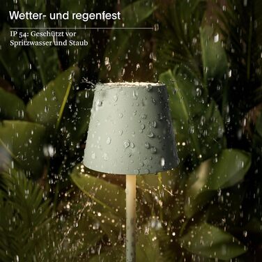 SIGOR Nuindie 2.0 - LED-лампа на акумуляторі, диммування, для дому та саду, IP54, USB-C, 12 годин роботи, салатовий (Pocket (USB-C))