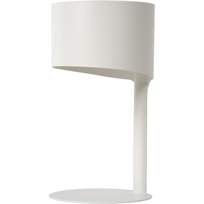 Настільна лампа LUCIDE KNULLE, діаметр 15 см, цоколь E14, білий колір