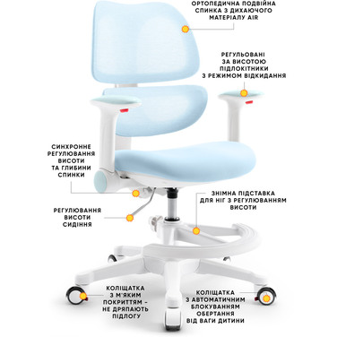 Дитяче крісло Mealux Dream Air KBL (арт.Y-607 KBL)