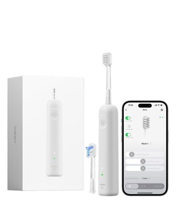 Електрична зубна щітка Laifen Wave Spezial з осциляцією та вібрацією, звукова, для дорослих, з додатком, 2 насадки (зелена)