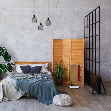 Підставка для рушників Relaxdays біла з 3-ма перекладинами