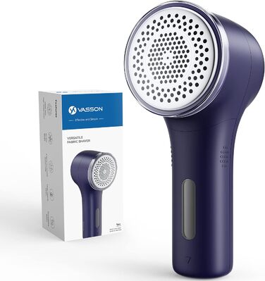 Електричний видалення ворсу VASSON для одягу, меблів та постільної білизни. Видаляє клубки ворсу та пілінгу. Темно-синій