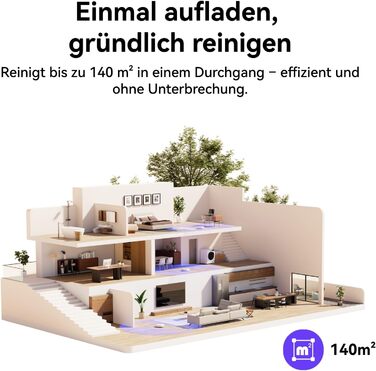 Робот-пилосос NARWAL Freo S з функцією миття підлоги, 8000Pa, 3.5L, LDS-лазерна навігація, керування через додаток, для килимів та шерсті тварин