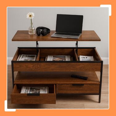 Зручний столик Relaxdays з місцем для зберігання