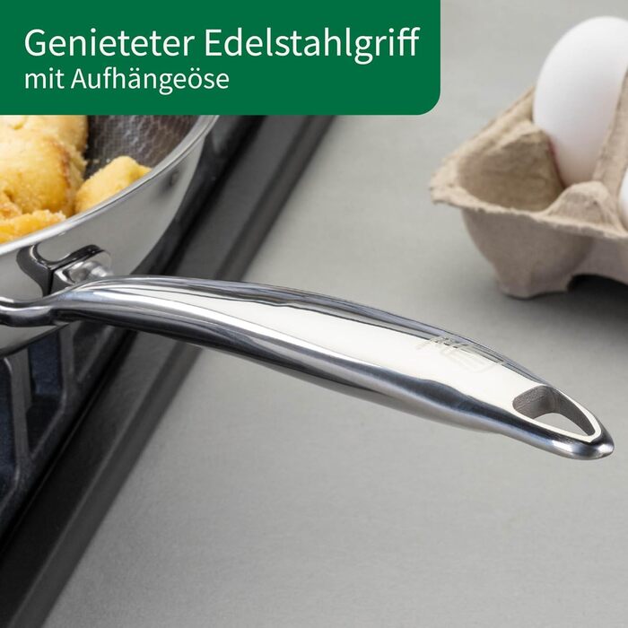 Сковорода Chefkoch від Fackelmann – діаметр 28 см, преміум якість, з керамічним антипригарним покриттям, для всіх типів плит (включно з індукцією)