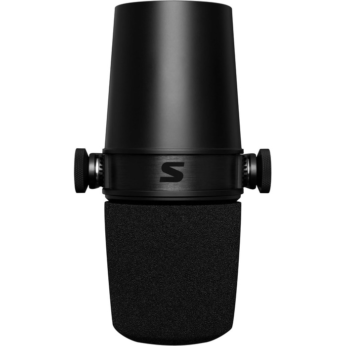 Динамічний XLR мікрофон Shure MV7X для подкастингу та вокалу, професійна якість, Voice Isolation, чорний