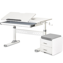 Комплект (S) Evo-Kids TH-310 Grey (парта + тумба) (арт.TH-310 + BD C3_GREY)
