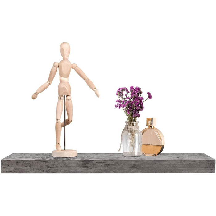 Полиця настінна WOLTU Wandboard RG9315sz для CD, DVD, книг - дерев'яна, для офісу, вітальні, спальні, кухні