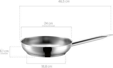 Серія Professional, сковорода з високоякісної нержавіючої сталі 18/10, індукційна (24 см)