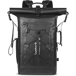 Чоловічий багатофункціональний рюкзак Inateck 30-35 л водонепроникний чорний