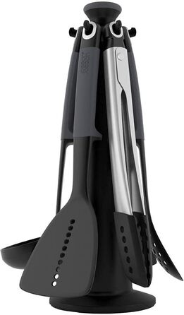 Набір кухонних аксесуарів Joseph Joseph Elevate, 6 предметів, сірий (з щипцями)