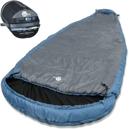 Ваш кемпінговий спальний мішок GEAR Calima XXL -10C Надширокий еліпсний спальний мішок 230x110см з капюшоном Blue Grey