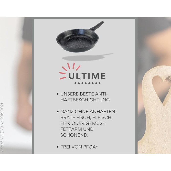 DIVORY Сковорода-гриль 28x28 см з виливом та знімним ручками - для стейків, індукційна, з антипригарним покриттям, з щипцями та захистом для сковороди (Чорний, 28 см)