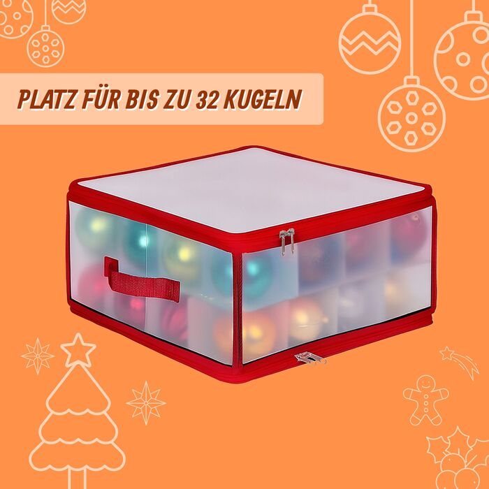Коробка для зберігання новорічних кулі