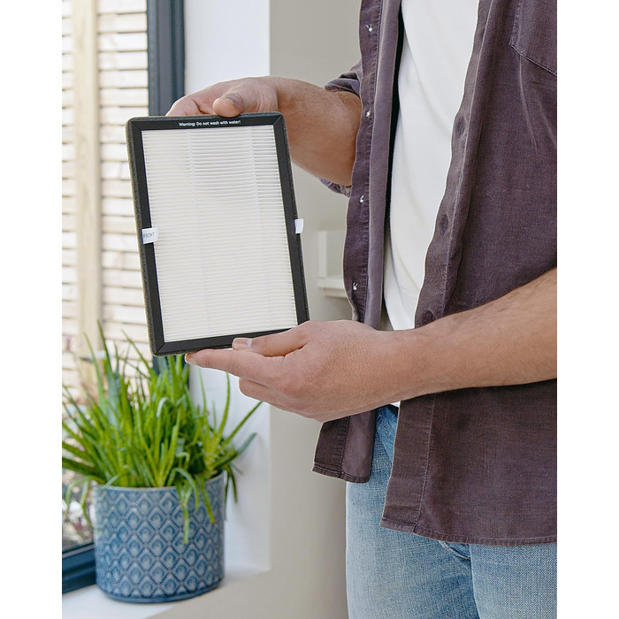 Вентилятор Pro Breeze OmniAir з очищувачем повітря, 105 см, осциляція 75°, пульт ДУ, HEPA 13, LED дисплей, 10 швидкостей, тихий, 5 режимів, 2 фільтри