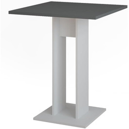 Стіл журнальний Vicco Repose, 65x65 см, білий/антрацитовий