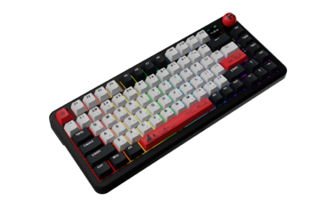 Бездротова механічна клавіатура Ajazz AK820 MAX Avocado Switch Black RGB (AK820MAX-AS-BG)