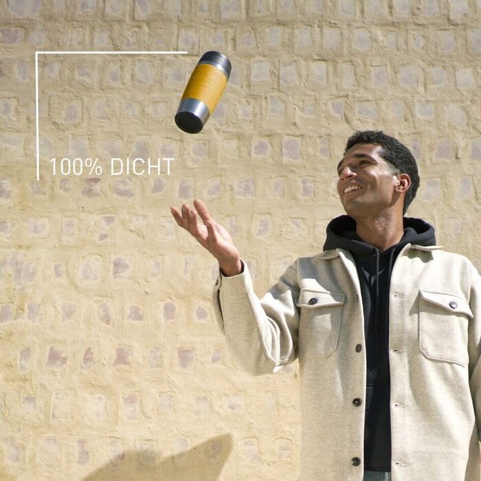 Термокружка Emsa N20210 Travel Mug Classic Isolierbecher, 0.36 л, нержавіюча сталь, 4 години гаряча, 8 годин холодна, герметична, для миття в посудомийній машині, 360° відкривання (Senfgelb)