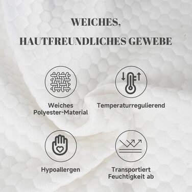 Ортопедична подушка для шиї IDEA з Memory Foam - для сну на боці, спині та животі, зменшує біль в шиї, 62x34.5x12/8 см