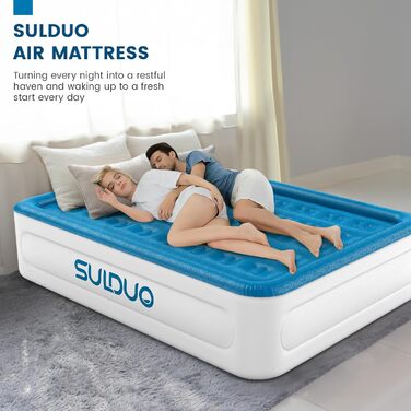 Надувний матрац Robuste, блакитний, розмір Queen (45,7 см)