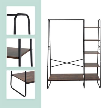 Підставка для одягу Relaxdays з 6 полицями