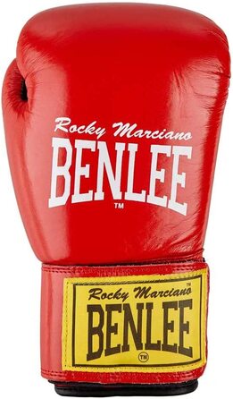 Боксерські рукавички Benlee зі шкіри Fighter Red / Black 18 унцій