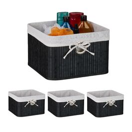 Набір кошиків для зберігання Relaxdays з бамбука