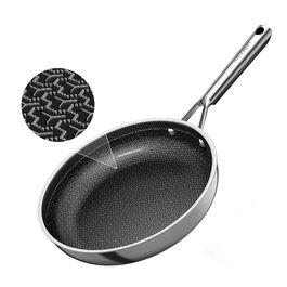 Набір сковорідок DiamondTitan Edelstahl 3 шт. (20+24+28 см), антипригарне покриття кераміка, для всіх плит, з лазерним рельєфом, не нагрівається ручка, для миття в посудомийній машині