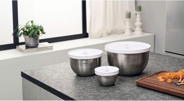 Набір ZWILLING Fresh & Save: контейнери для зберігання продуктів з вакуумним насосом, 9 шт., нержавіюча сталь, M-18 см, L-24 см