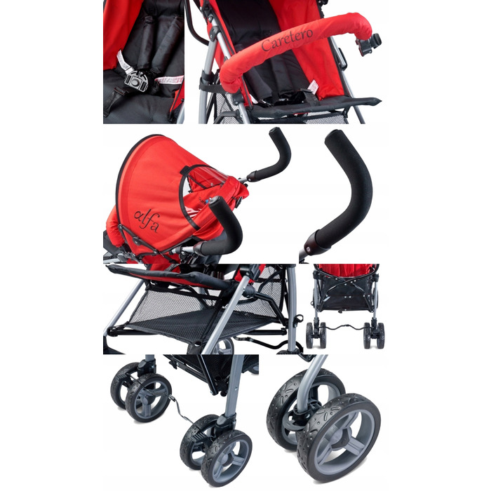 Дитячий прогулянковий візок-парасолька Caretero Alfa