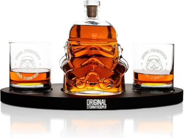 Набір для віскі Stormtrooper: декантир 750 мл та 2 келихи 300 мл, для віскі, бурбону, скотчу та джину, Thumbs Up!