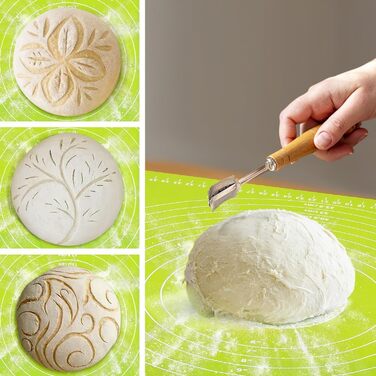 Силіконове відерце для хліба, корзина для випікання, набір для приготування закваски, 9 дюймів (кругле) та 10 дюймів (овальне)