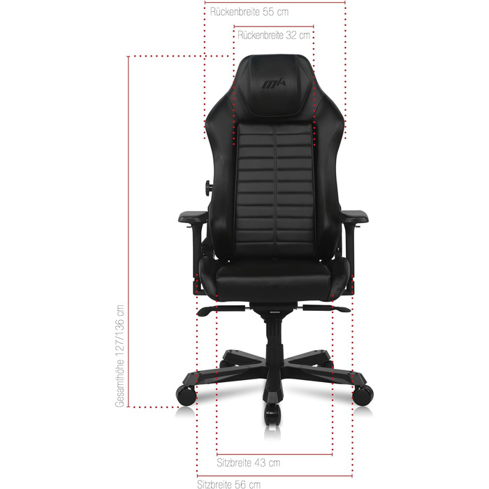 Ігрове крісло Robas Lund DX Racer Master Executive Chair XXL DMC-I233S-N-A3