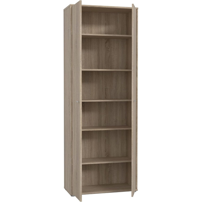 Полиця для нової кімнати Книжкова шафа Sonoma Oak Modern - 73.7x85.5x34.8 см (ШxВxГ) - Шафа з полицею - Albus.Seventeen Кабінет Вітальня (82- Кабінет)