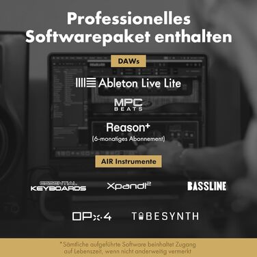 Аудіоінтерфейс M-Audio M-Track Duo для запису, стрімінгу та подкастів - 2 XLR/Line входи, 192kHz, з програмним забезпеченням