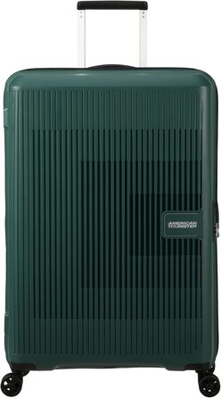 Валіза American Tourister Aerostep Spinner L, розширювана, 77 см, 101.5/109 л, зелена (Dark Forest)