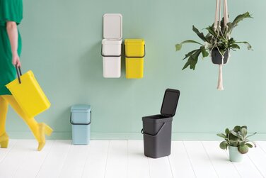 Контейнер для сміття жовтий 16 л Sort&Go Brabantia