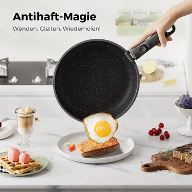 Набір каструль та сковорідок YASHE 20 предметів з знімними ручками, антипригарне покриття, для індукційних плит, термостійкий до 230°C, можна мити в посудомийній машині, складається, сірий та білий (сірий)