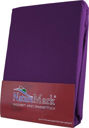Простирадло NatureMark Waterbeds, простирадло від 200x220 см до 200x240 см, 95 бавовна 5 еластан у багатьох кольорах (фіолетовий)