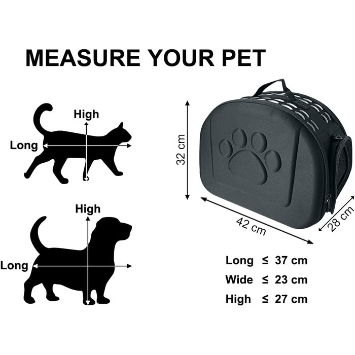 Сумка для перенесення котів YATOSEENдихаюча м'яка сумка для перенесення котів Для маленьких собак, складна Дорожня сумка для собак переносна переноска для домашніх тварин коробка для перенесення посилок