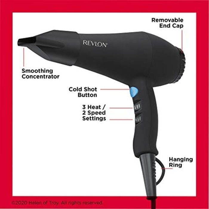 Фен Revlon Perfect Heat 2000W Smooth Brilliance AC-Motor RVDR5251 - професійний фен з AC-мотором