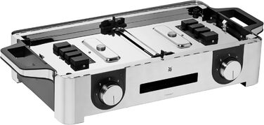 Електрогриль WMF Lono Master Grill 50x28 см з двома зонами нагріву, нержавіюча сталь, для барбекю